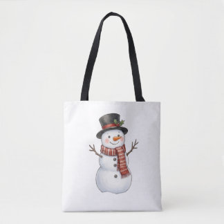 Bolsa Tote Boneco de Neve Feliz