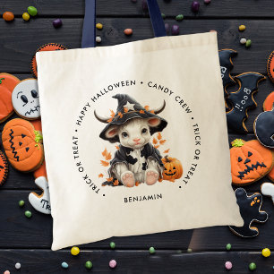 Bolsa Tote Bonita Bruxa de Vaca do Halloween - Docinho person