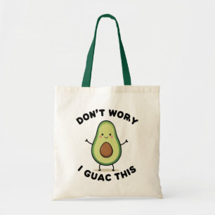 Bolsa Tote Bonita Cartoon Avocado