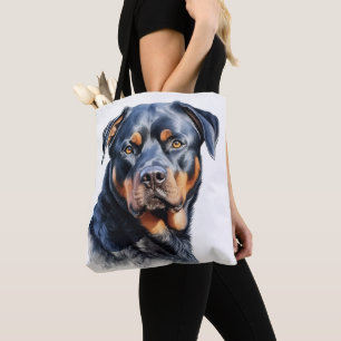 BOLSA TOTE BONITA COR DA ÁGUA ROTTWEILER BOMBA