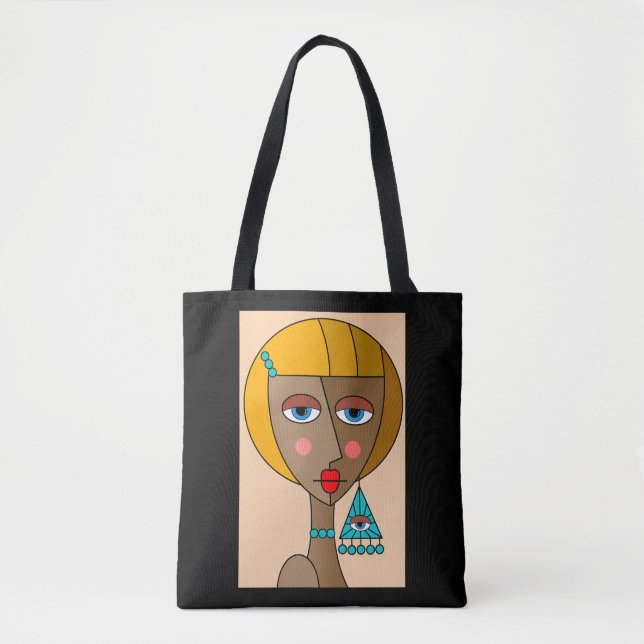 Bolsa Tote Bonita Cubismo Das Mulheres Ruivas (Frente)