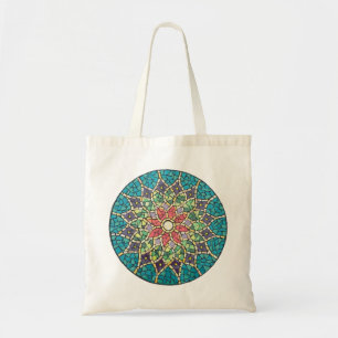 Bolsa Tote Bonita Design de Arte Mosaica Mandala