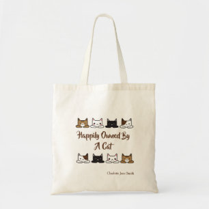 Bolsa Tote Bonita "Felizmente Propriedade De Um Gato"