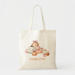 Bolsa Tote Bonita Garota Pumpkins Arcos Halloween Tote Bag