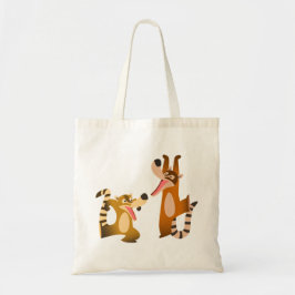 Bolsa Tote Bonita Joyful Cartoon Coatimundis