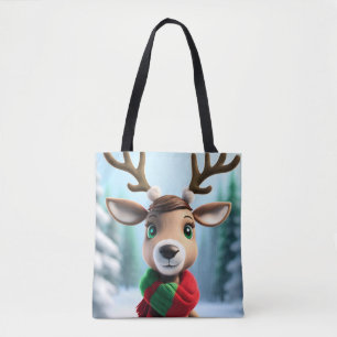 Bolsa Tote Bonita Reindeer