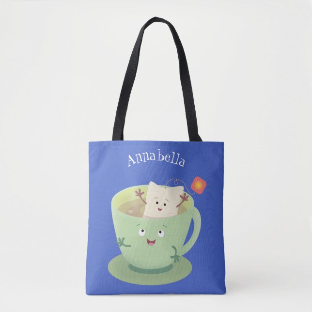 Bolsa Tote Bonita taça de cartoon humorista (Frente)