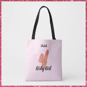 Bolsa Tote Bonita Trendy Lipstick Girly Girl