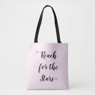 Bolsa Tote Bonito Alcance Rosa para as Estrelas