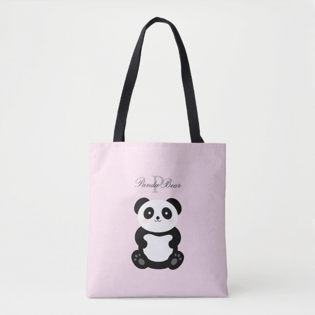 Bolsa Tote Bonito Bebê Banda Bear Monograma (Frente)