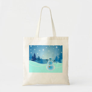 Bolsa Tote Bonito boneco de neve