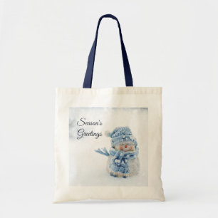 Bolsa Tote Bonito boneco de neve no Natal