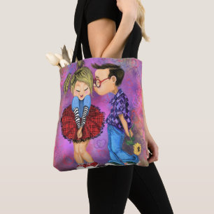 Bolsa Tote Bonito Casal Romântico - Dia de os namorados - Be