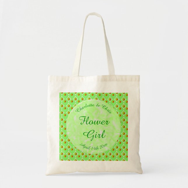 Bolsa Tote Bonito Casamento de primavera Maçã florescer e Maç (Frente)
