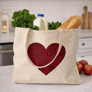 Bolsa Tote Bonito Coração Vermelho