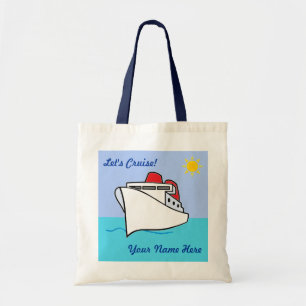 Bolsa Tote Bonito deixe-nos cruzar personalizado com nome