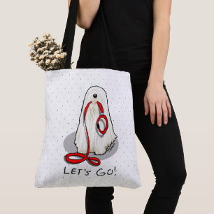 Bolsa Tote Bonito Divertido Vamos! Cachorro Komondor passeand