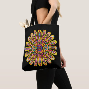 Bolsa Tote Bonito Doodle Daisy Mandela