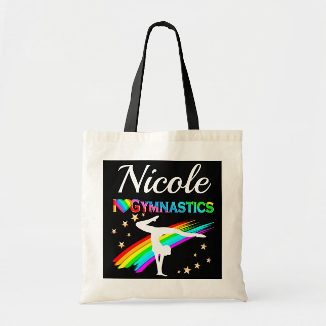 BOLSA TOTE BONITO EU AMO GINÁSTICA DESIGN PERSONALIZADA (Frente)