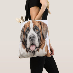 BOLSA TOTE BONITO GRANDE SANTO BERNARD DOG
