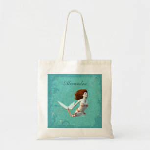 Bolsa Tote Bonito Koi Mermaid Nadando Submarino