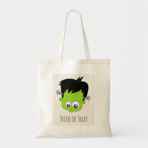 Bolsa Tote Bonito monstro verde Frankenstein no Halloween