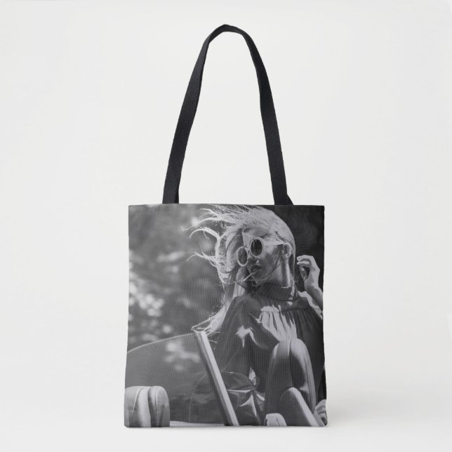 Bolsa Tote Bonito mulher no carro conversível (Frente)