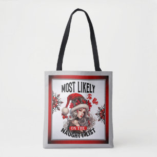 Bolsa Tote Bonito Na Lista De Malditos Pinos De Natal