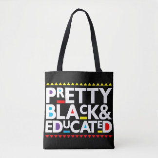 Bolsa Tote Bonito, negro e educado