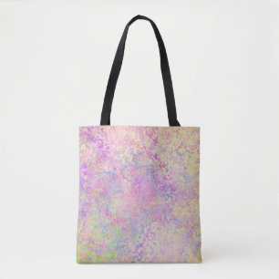 Bolsa Tote Bonito ouro roxo e textura rosa