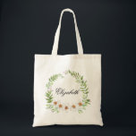 Bolsa Tote Bonito personalizada Daisy Wreath Bridesmaids<br><div class="desc">Bonito personalizada Daisy Leafy Wreath Bridesmaids/Bolsa de boas-vindas. É Fácil Alterar O Nome Para O Seu. Clique Em Personalizar Para Alterar O Tipo De Fonte,  A Cor Da Fonte,  O Tamanho Da Fonte Ou Para Adicionar/Excluir/Alterar O Texto Ou Os Elementos Design.</div>