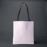 Bolsa Tote Bonito Rosa e Blush<br><div class="desc">Uma bela paleta de cor rosa e pincelada. Personalize com um nome (para manter os pântanos no nome,  é melhor digitar em minúsculas e garantir que você mantenha os emojis no início e no fim,  como mostrado no nome do exemplo).</div>