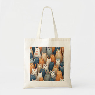 Bolsa Tote Bonito saco ecológico de gatos