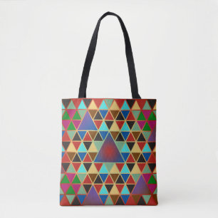 Bolsa Tote Bonito Triângulo padrão III + suas ideias