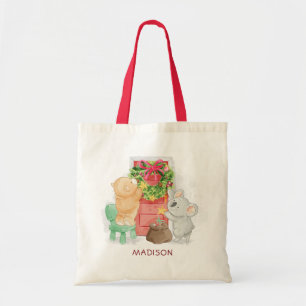 Bolsa Tote Bonito Urso Koala De Feliz Natal Personalizado
