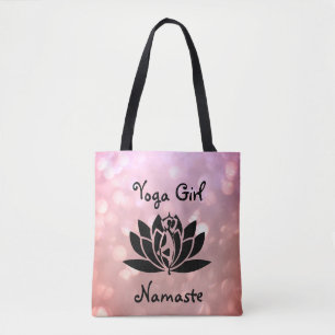 Bolsa Tote Bonito Yoga Girl Namaste design