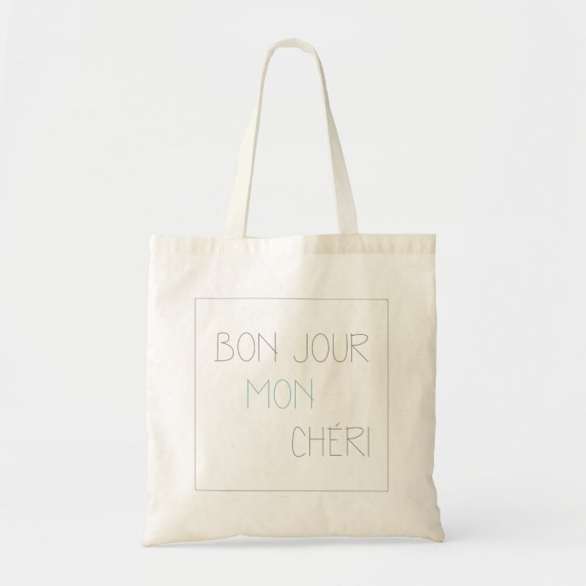 Bolsa Tote Bonjour Mon Cheri (Frente)