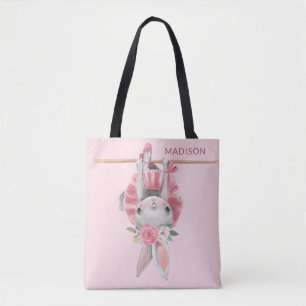 Bolsa Tote Bonny Balé Rosa Ballerina Bonito Personalizado