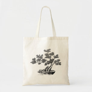 Bolsa Tote Bonsai - Estilo chinês - preto e branco