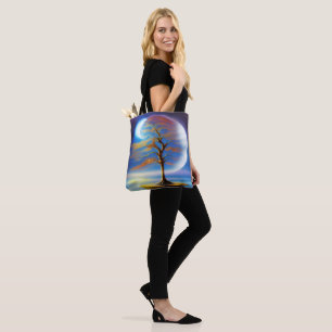 Bolsa Tote bonsai paisagem lunar 