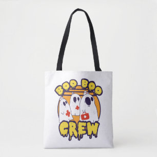Bolsa Tote Boo Boo Crew Ghost Halloween Candy Nurse