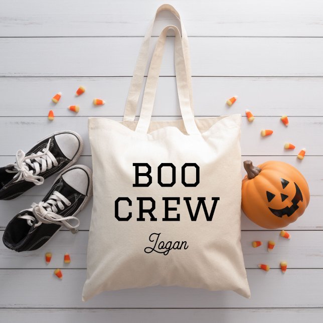 Bolsa Tote Boo Crew Monograma Halloween (Criador carregado)