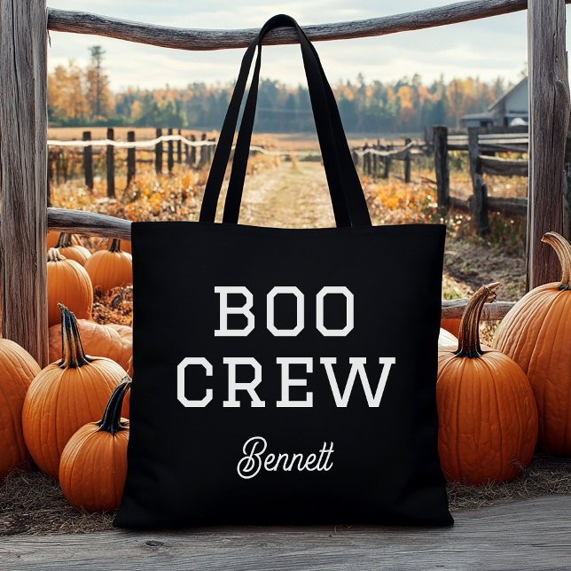Bolsa Tote Boo Crew Monograma Halloween (Criador carregado)