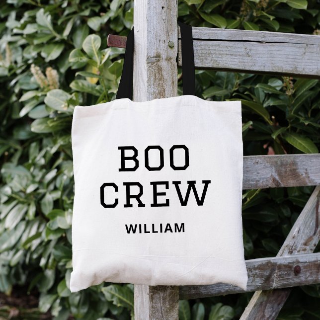 Bolsa Tote Boo Crew Monograma Halloween (Criador carregado)