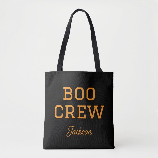 Bolsa Tote Boo Crew Monograma Halloween (Frente)