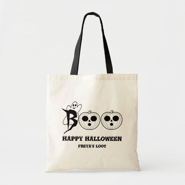 Bolsa Tote BOO! Halloween Ghost Loot Bag (Frente)