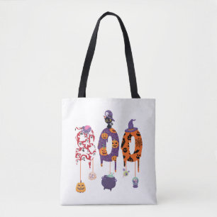 Bolsa Tote Boo! Halloween Halloween Roupa Halloween