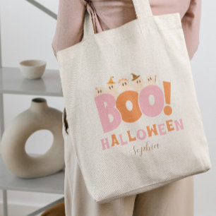 Bolsa Tote Boo Halloween Retro Candy