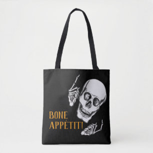 Bolsa Tote Boo Happy Halloween Brincadeiras no crânio