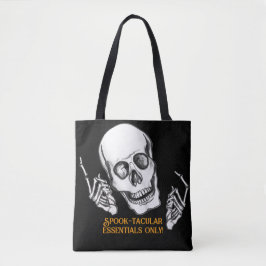 Bolsa Tote Boo Happy Halloween Brincadeiras no crânio
